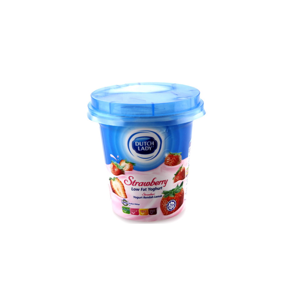 Dutch Lady Low Fat Yogurt Strawberry 140g MyGroser